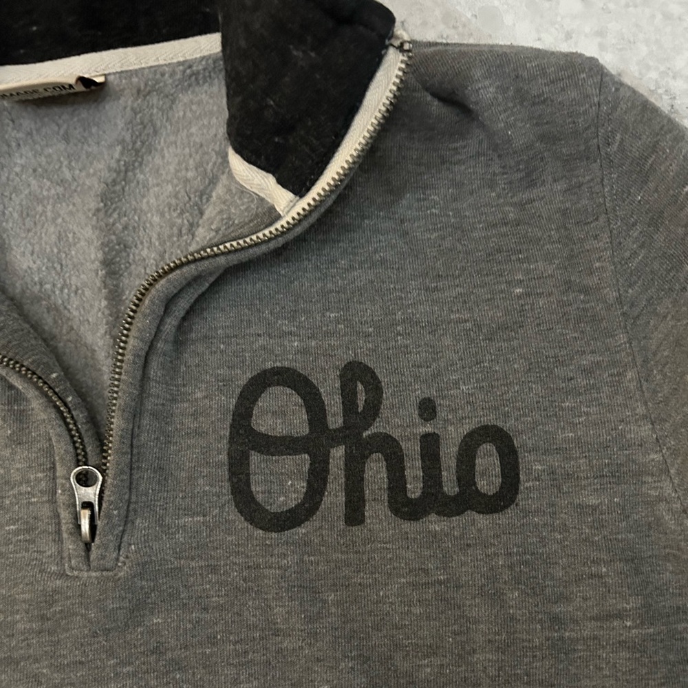 Homage Sxript Ohio quarter zip sweater - size medium